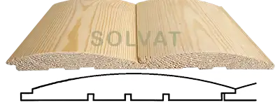 Pusapvalė dailylentė